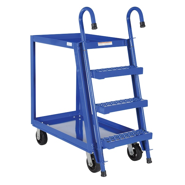 Blue Steel Stock Picker 2 Shelf 22" x36" Rubber/Steel 1000lb Capacity